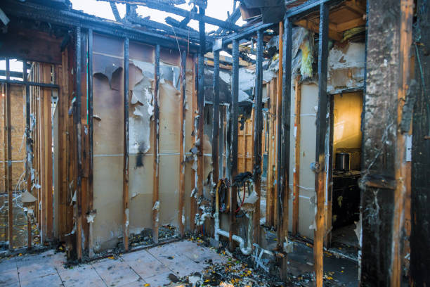 Professional Emergency Fire Cleanup technician working in Leesport, PA